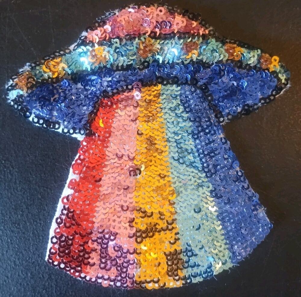 UFO Flying Saucer Patch Area 51 Alien sequin Sew on Badge Applique embellishment